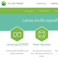 Kuvakaappaus Fellow Finance lainapalvelusta