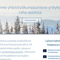 FINRahoitus yrityslaina kuvakaappaus
